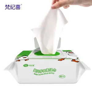 Cotton tissue wipe china supplier new design Cleaning soft baby waterwipes Hand And Mouth soothes and cares for sensitive skin