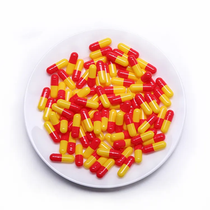 लाल पीला खाली जिलेटिन कैप्सूल गोजातीय मूल दवा खाली कैप्सूल - Product Image 4