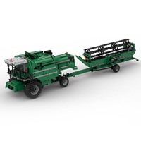 Moissonneuse-batteuse MOC-105824, camion télécommandé, modèle technique, ensemble de blocs de construction, jouet électronique, cadeau de Noël pour enfants, 3494 pièces/ensemble