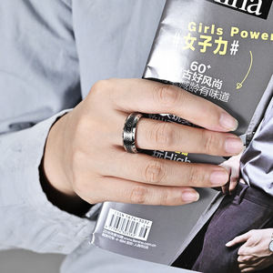 <b>Celtic</b> Knot Viking Letter Titanium Steel <b>Ring</b> Men's Artistic Gift Jewelry Steel Gold Black Antique Silver - Product Image 2