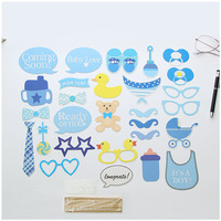 Kit de fournitures pour fête d'anniversaire de nouveau-né « C'est un garçon » bleu, prix d'usine Nicro, accessoires photo pour baby shower, décoration de révélation du sexe