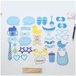 <span class=keywords><strong>Kit</strong></span> per Festa di Compleanno Neonato 'It's a Boy' Blu a Prezzo di Fabbrica Nicro, Accessori per Foto Baby Shower, Decorazioni per Rivelazione del Sesso - Product Image 4