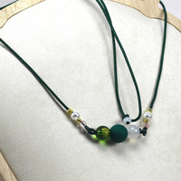 Collier intelligent NFC avec cordon tressé réglable, perles du Dieu de la Richesse NFC216 IC, Porte-bonheur, Échantillon personnalisé, Expédition rapide