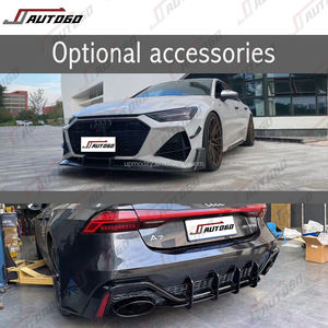 Kit carrosserie en plastique PP pour <span class=keywords><strong>Audi</strong></span> A7 C8 <span class=keywords><strong>40</strong></span> 45 55 <span class=keywords><strong>TFSI</strong></span> <span class=keywords><strong>Quattro</strong></span> 2019-2025, transformation en style RS7, pare-chocs inclus. - Product Image 6