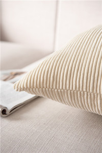 <span class=keywords><strong>Funda</strong></span> de Almohada Decorativa de Terciopelo a Rayas, Tejida a Medida, para Todas las Temporadas, para Sofá, Dormitorio, Coche, Canape - Product Image 3