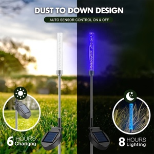 Lampe LED solaire à bulles avec commande vocale, étanche IP65, fonctionne sur batterie, angle de faisceau de 360° pour l'éclairage paysager de jardin - Product Image 5