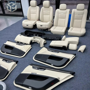 Coprisedile in pelle di lusso con coprisedile intero per auto avvolgente in pelle per <span class=keywords><strong>Mercedes</strong></span> Benz <span class=keywords><strong>S</strong></span> <span class=keywords><strong>Class</strong></span> <span class=keywords><strong>W221</strong></span> W222 W223 - Product Image 1