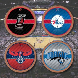 Dessous de verre en liège personnalisé couleur joueur <span class=keywords><strong>NBA</strong></span> Offre Spéciale 2023 Dessous de verre en bois - Product Image 4