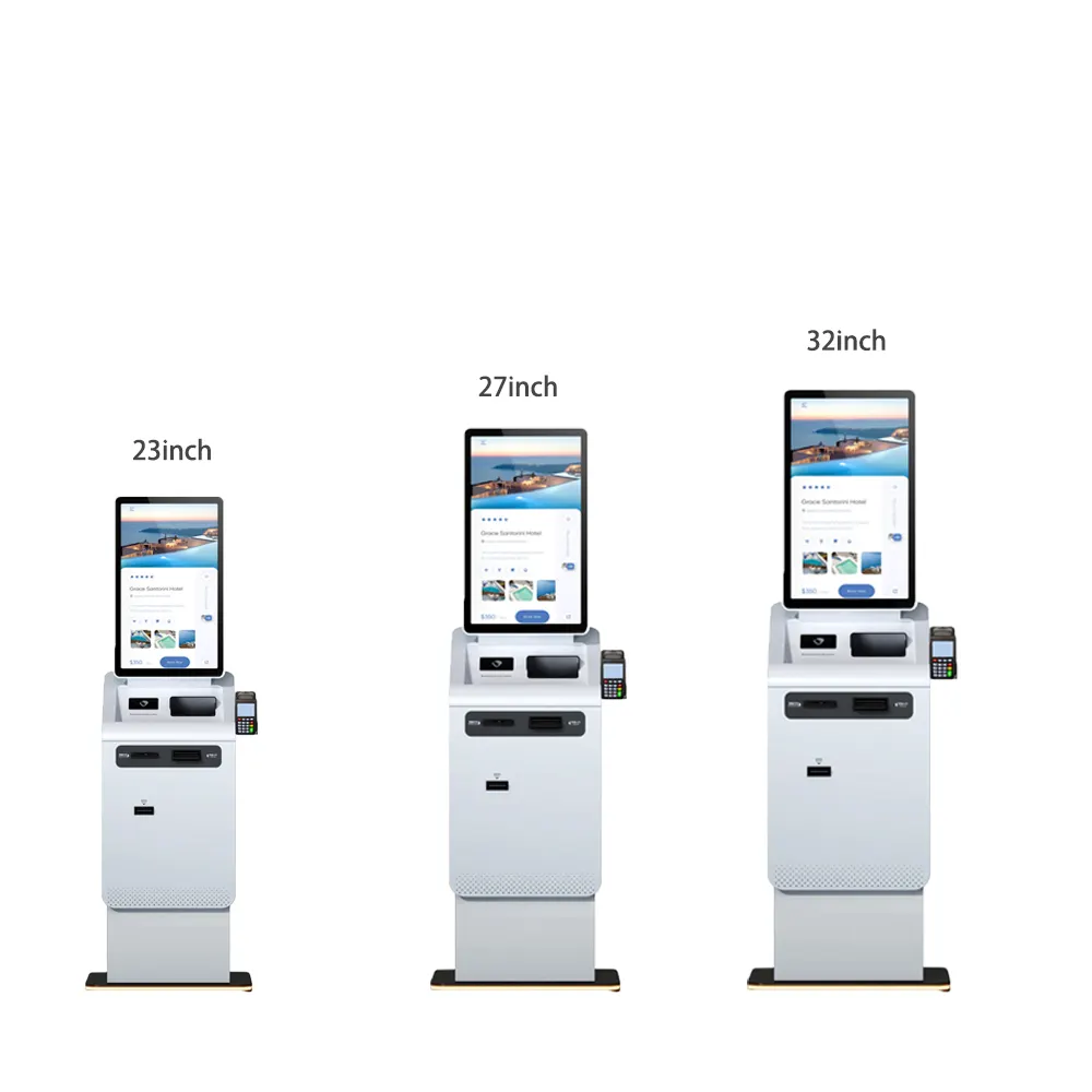Crtly 32 inch crypto self serve redemption payment kiosks atm machine cash recycler machine safe kiosk recycler