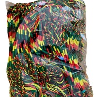 Pulsera Trenzada Rasta Jamaicana Roja, Amarilla y Verde - Estilo Étnico Africano - Hecha a Mano para Comercio Exterior