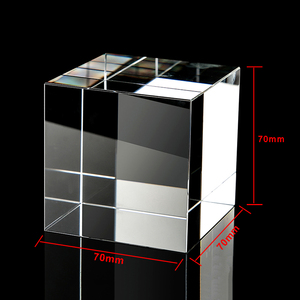 Vente en gros de blocs de <span class=keywords><strong>verre</strong></span> en cristal transparent de 70 mm, blocs de <span class=keywords><strong>verre</strong></span> K9 vierges pour la gravure au laser UV de photos - Product Image 2