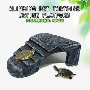 Décor d'aquarium chats, plateforme type tortue, pierre, enclos pour animaux de compagnie, terrasse - Product Image 3