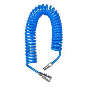 Manguera de Aire Flexible en Espiral de PU Neumática con Conector Rápido para Bomba de Aire - Product Image 1