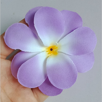 Bunga Plumeria Buatan EVA Grosir Model Mawar Sentuhan Realistis Ramah Lingkungan untuk Dekorasi Topi Pernikahan dengan Benang Sari