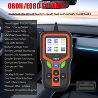 Escáner de Diagnóstico Automotriz OBD2 Ultra Profesional, 9 Protocolos, Pantalla a Color de 2.8 Pulgadas, 1 Año de Garantía, Lector de Códigos, Multi-Idioma