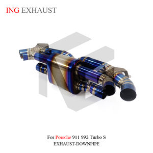 Nuevo Sistema de Escape Catback de Aleación de Titanio ING Performance para 911 992 GT3 <span class=keywords><strong>Turbo</strong></span> S, Válvulas de Silenciador, Tubos, PIEZAS DE AUTOMÓVIL - Product Image 6