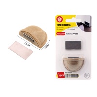 Butée de porte magnétique, butée de porte sans perçage, support de porte au sol en acier inoxydable et PP pour la maison et le bureau