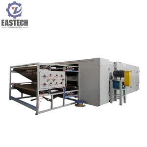 Ligne de production entièrement automatique de thermocollage à air chaud pour la fabrication de rembourrage rigide, de <span class=keywords><strong>feutre</strong></span> recyclé et de rembourrage non tissé - Product Image 1