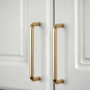 Poignées de meuble en alliage de zinc en forme de U Masanari 303, quincaillerie moderne et minimaliste pour tiroirs et portes de placard - Product Image 3