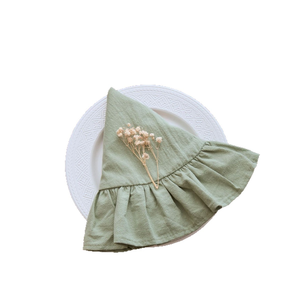 Mantel Individual de Cuero Ecológico con Borde de Hoja de Loto de Color Sólido, Estilo Coreano Minimalista, Decoración para Restaurante Occidental, Personal - Product Image 5