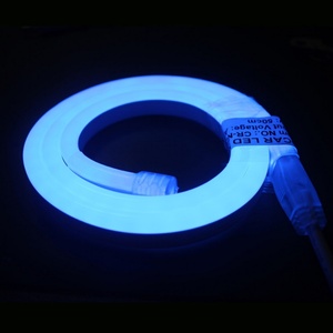 Tira de Luces LED Impermeables para Exteriores IP68, Decoración Flexible para Fiestas en Parques Temáticos, Luz de Tubo de Neón LED Blanca Cálida de 26*15 mm - Product Image 4