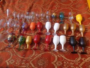 Wholesale hot sale 200ml all purpose colored vintage <b>wine</b> glass wedding <b>goblet</b> for party - Product Image 5