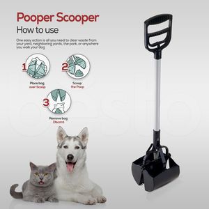Pawise Pegador de Fezes de Cão Durável com Cabo Longo de 73cm, Removedor de Resíduos de Animais de Estimação - Product Image 4