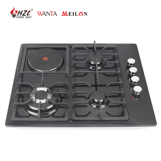 Kitchen Appliance Hot Sale Double Use Gas & Electric Induction Stove with 4 Zones