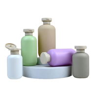 Bouteille en plastique PE souple de couleur verte, emballage divisé, bouteille de lotion sous pression, bouteille de gel douche, bouteilles vides en plastique