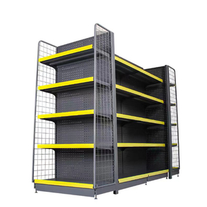 Supermercados China Conveniência Loja Equipamento Gôndola Prateleiras exibição supermercado <span class=keywords><strong>rack</strong></span> prateleiras preto - Product Image 3