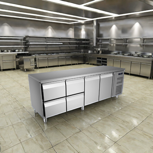 New FEELART Bakery Chiller <b>Freezer</b> Counters 3 Doors 2-Year Warranty Stable Performance for Hotels Philippines Kitchen Projects - Product Image 4