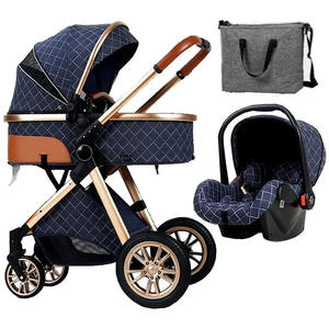 Poussette de luxe noire réglable, norme allemande, légère, V9, poussettes pour bébés, 4 en <span class=keywords><strong>1</strong></span>, poussette pour bébé avec siège <span class=keywords><strong>auto</strong></span>, 3 en <span class=keywords><strong>1</strong></span> - Product Image 4