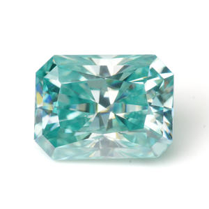 Moissanite Goldleaf taille radiant, pierre synthétique en vrac de couleur vive (rouge, vert, noir, jaune) pour la joaillerie - Product Image 6