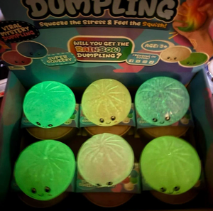 Boîte mystère de boulettes scintillantes, jouets anti-stress qui brillent dans le noir, jouet à presser avec veilleuse, son de craquement à remontée lente - Product Image 1
