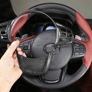 Pour Toyota Supra A90 (2020 et plus) – Garniture de volant en fibre de carbone, surface hautement polie, fixation par vis, installation facile - Product Image 6