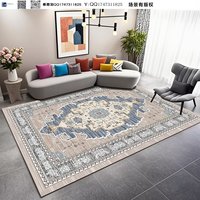 Haute qualité coton fait à la main violet tapis classique personnalisé accessoires simples pour Restaurant chinois hôtel maison exercice prière