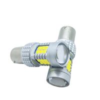 Feux de signalisation LED bicolores Canbus T20 30SMD 1156 1157 7440 7443 3156, ampoules LED pour phares de voiture H4 H7