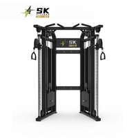 SK Commercial Pin Loaded Functional Trainer Compact Dual Adjustable Pulley Cable Machine pour la musculation en salle de sport et à domicile