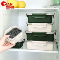 Boîtes à lunch en métal TIANXING, compatibles micro-ondes et lave-vaisselle, étanches, en acier inoxydable, avec couvercles