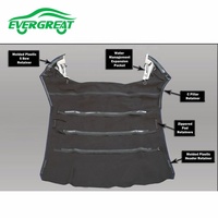 Convient pour Mercedes CLK W209 04-09 Cabriolet Soft Top avec remplacement de fenêtre en verre chauffant GRIS ALLEMAND