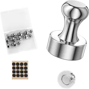 Durable Pack of 10 Neodymium Push Pin Magnet Strong Cone Magnets with Storage Box with Felt Stickers For Home, Office