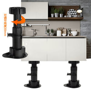 80/100/120/150 מ "מ אנטי החלקה מעובה פלסטיק מתכווננת רגליים עבור שולחן/שולחן ורגלי ארון - Product Image 6