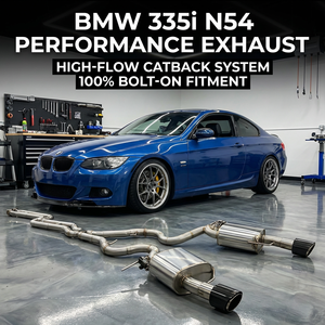Système d'échappement Catback avec silencieux à valve pour BMW 335 <span class=keywords><strong>335i</strong></span> E90 <span class=keywords><strong>E92</strong></span> E93 Moteur N54 - Product Image 1