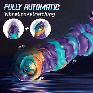 Vibratore Anale <span class=keywords><strong>a</strong></span> Forma di Mostro Alieno con 10 Modalità, Simulazione del Punto G, Dildo Telescopico Vibrante - Product Image 4