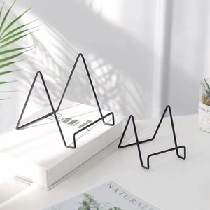 Support de tablette pour livre de recettes en métal plaqué or / Présentoir pour livres et magazines pour la maison et le bureau - Product Image 2