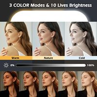 Anneau lumineux LED multifonctionnel portable pour l'enregistrement vidéo en extérieur avec support stabilisateur et télécommande pour smartphone et appareil photo