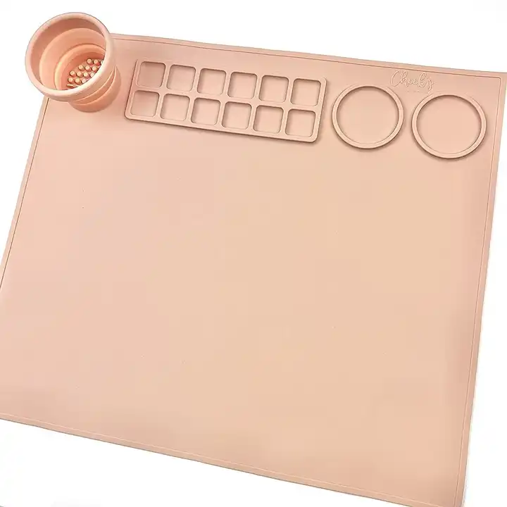 silicone painting mat with cup grids