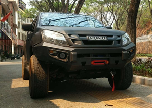 บาร์รับกันชน<span class=keywords><strong>หน้า</strong></span>รถ<span class=keywords><strong>ออฟ</strong></span><span class=keywords><strong>โร</strong></span><span class=keywords><strong>ด</strong></span>สำหรับ D-MAX 4WD มีรูไฟรถเหล็กครอสบาร์เหล็กอุปกรณ์เสริมรถ<span class=keywords><strong>กันชน</strong></span>เย็นสวย - Product Image 4