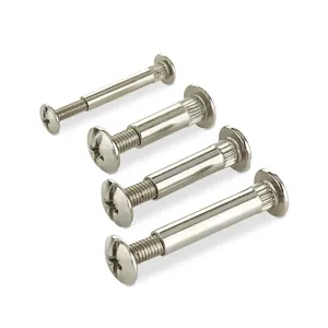 Custom Aluminium 2mm 18mm Stainless Steel Sex Bolt Binding Head Post Rivet Male And Female Chicago Screws 316 M2 M2*4mm M3 M6