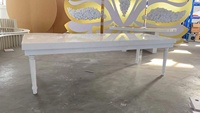 Tables et chaises de fête d'enfants rondes en acrylique carré de couleur rose noir blanc de conception populaire à vendre